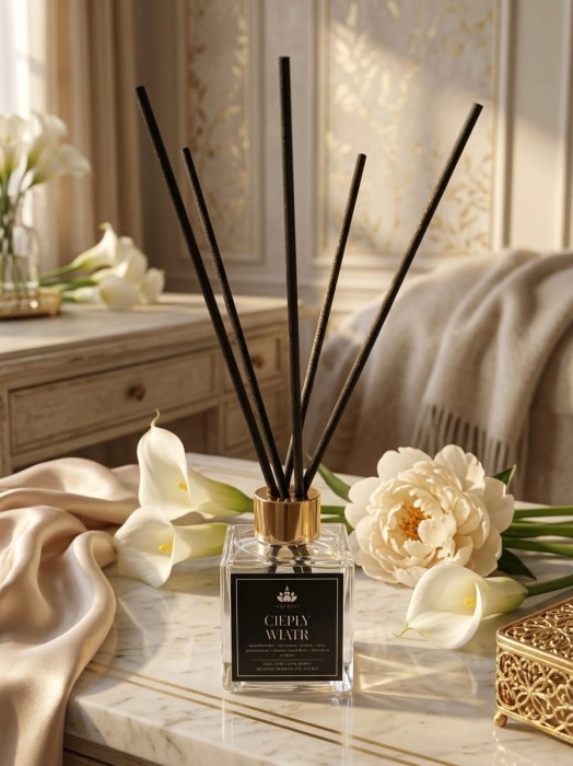 SoyViento dyfuzor zapachowy ciepły wiatr kwadratowy przezroczysty 100 ml